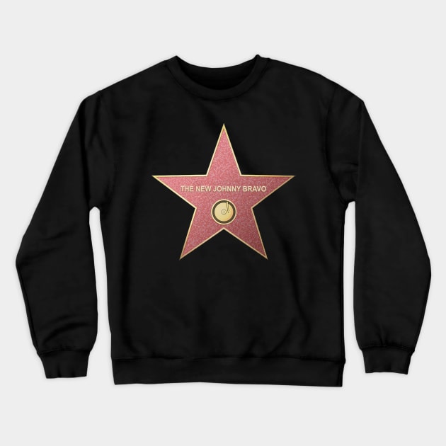 The New Johnny Bravo - Hollywood Star Crewneck Sweatshirt by RetroZest